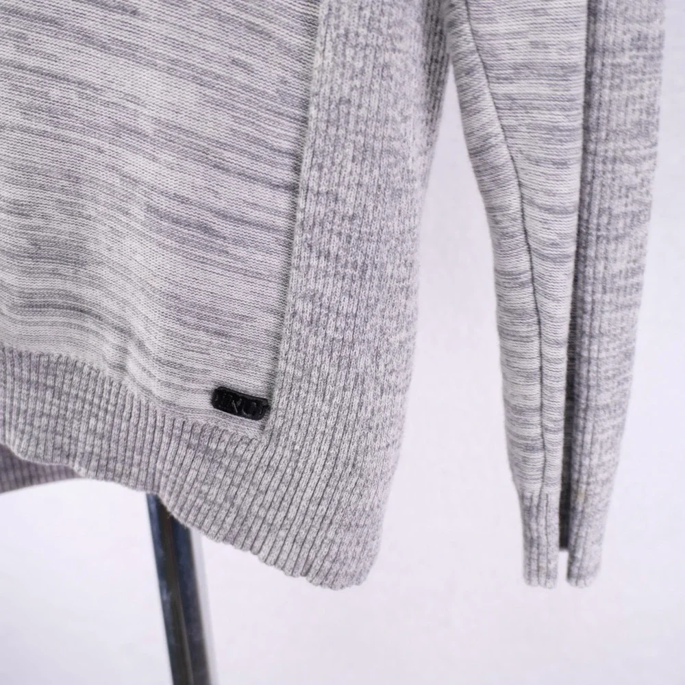 I.N.C. International Concepts -Large- Heather Gray Sweater Mock Neck Cotton Knit